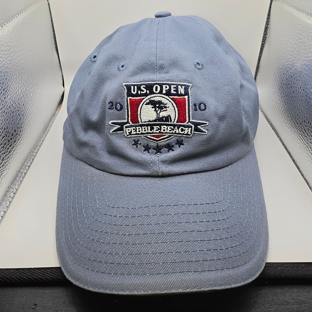 USGA 2010 U.S. Open Pebble Beach Member Golf Hat Mens OSFA Blue Cap